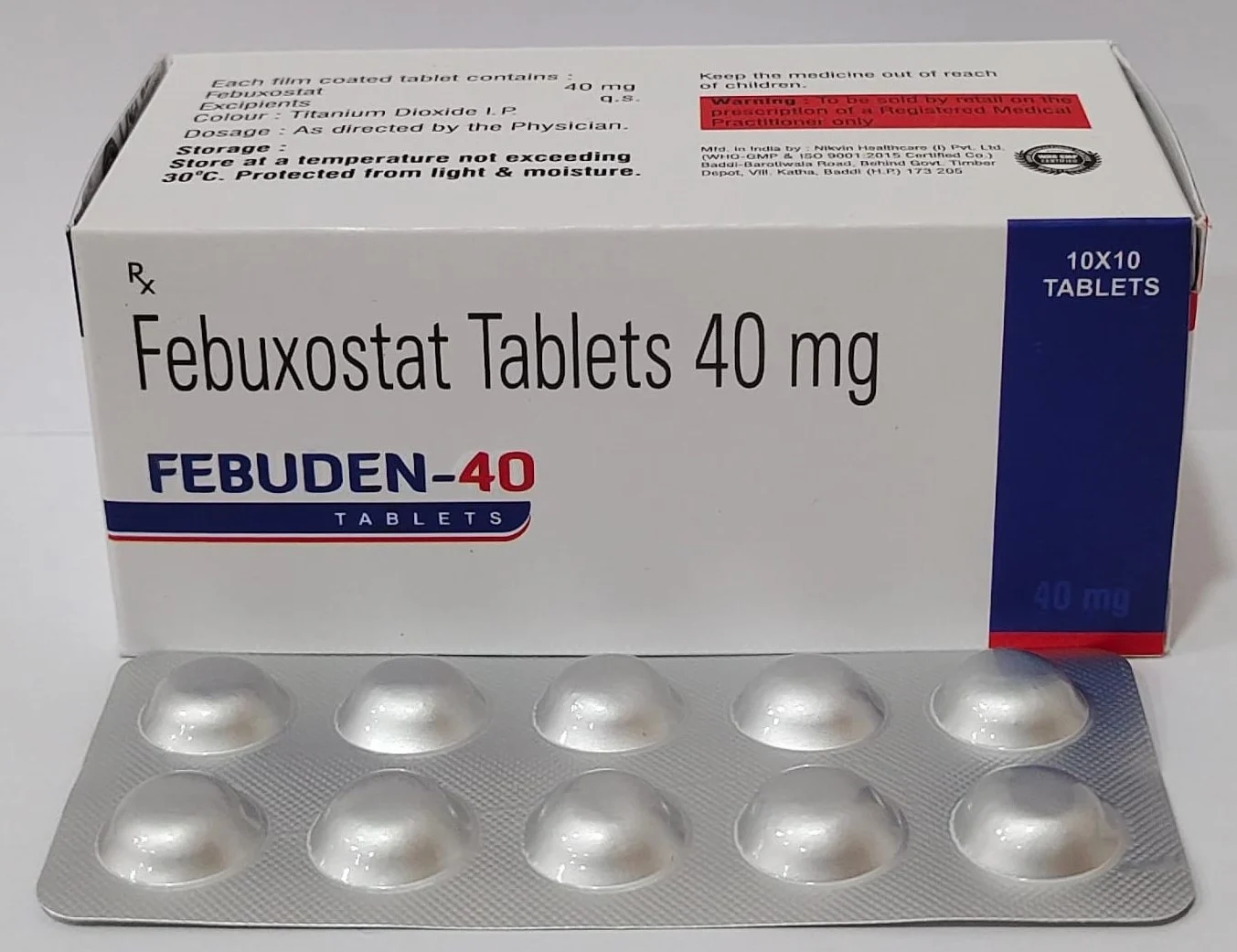 Febuxostat 40mg Tablets